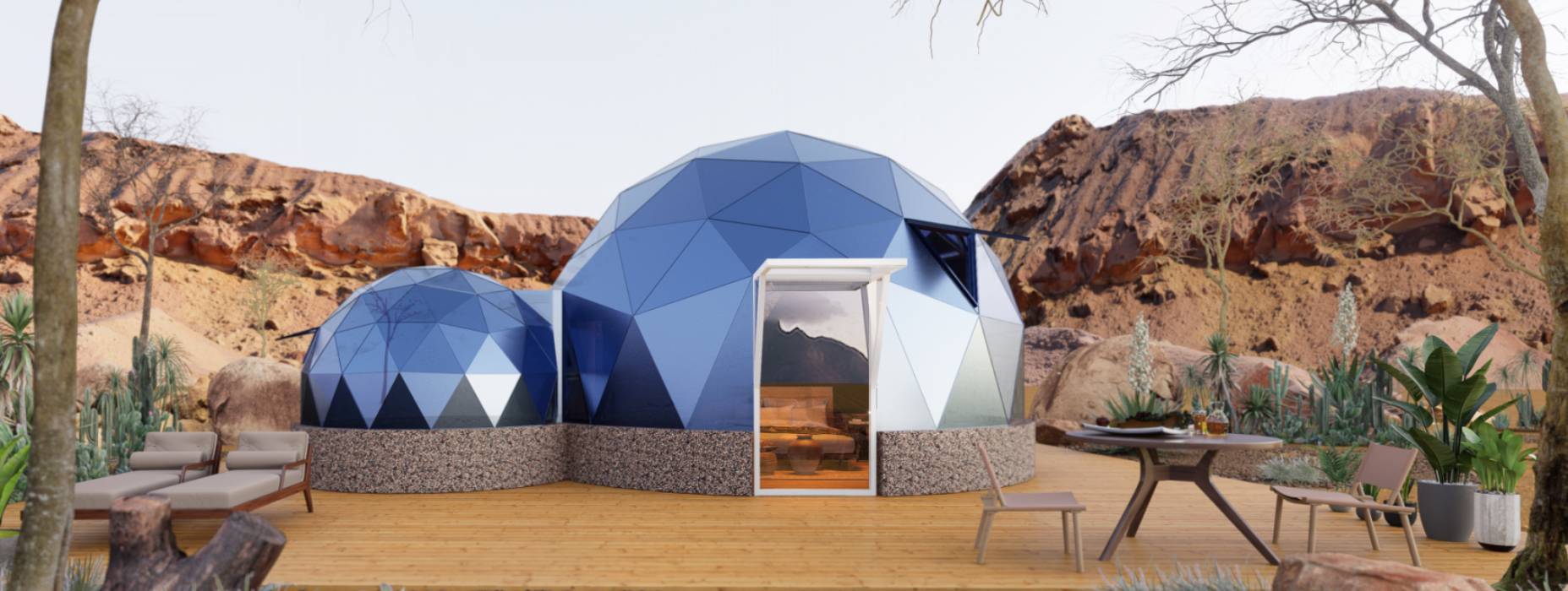 防城区球形智能光伏玻璃星空房